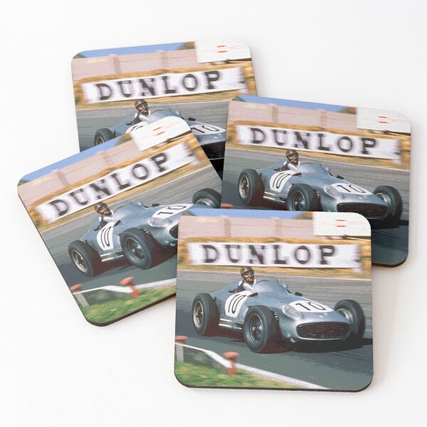 Item preview, Juan Manuel Fangio racing his 1955 W196 F1 car abstract designed and sold by Rodissimus1984.