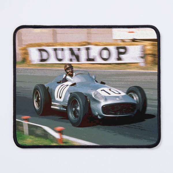 Item preview, Juan Manuel Fangio racing his 1955 W196 F1 car abstract designed and sold by Rodissimus1984.