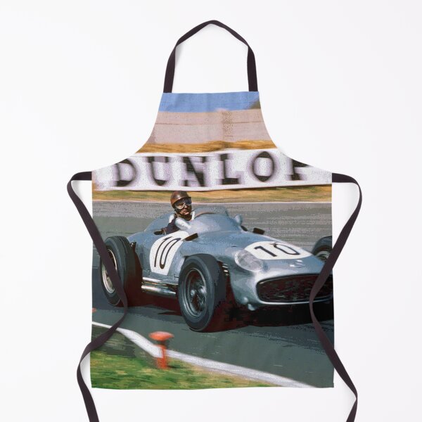 Item preview, Juan Manuel Fangio racing his 1955 W196 F1 car abstract designed and sold by Rodissimus1984.