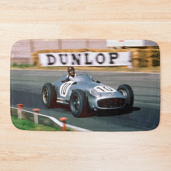 Item preview, Juan Manuel Fangio racing his 1955 W196 F1 car abstract designed and sold by Rodissimus1984.
