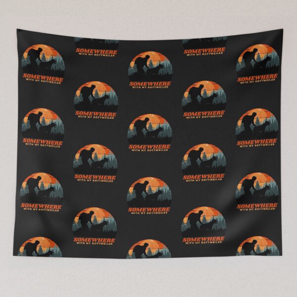Item preview, Somewhere With My Rottweiler Mens Dog Dad Outdoor Gift  designed and sold by Guarddogdrive.