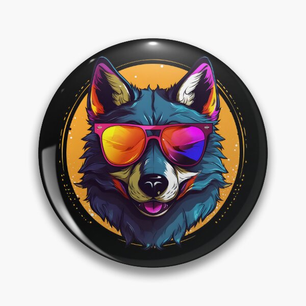 Item preview, Summer Cartoon Funny Cool Gangsta Wolf With Sunglasses designed and sold by Leonardo Palumbo.