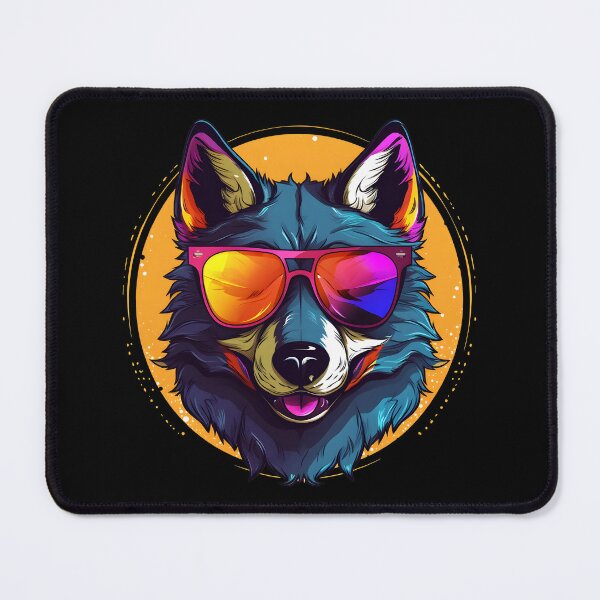 Item preview, Summer Cartoon Funny Cool Gangsta Wolf With Sunglasses designed and sold by Leonardo Palumbo.