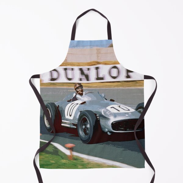 Item preview, Juan Manuel Fangio racing his 1955 W196 F1 car 2 watercolor designed and sold by Rodissimus1984.