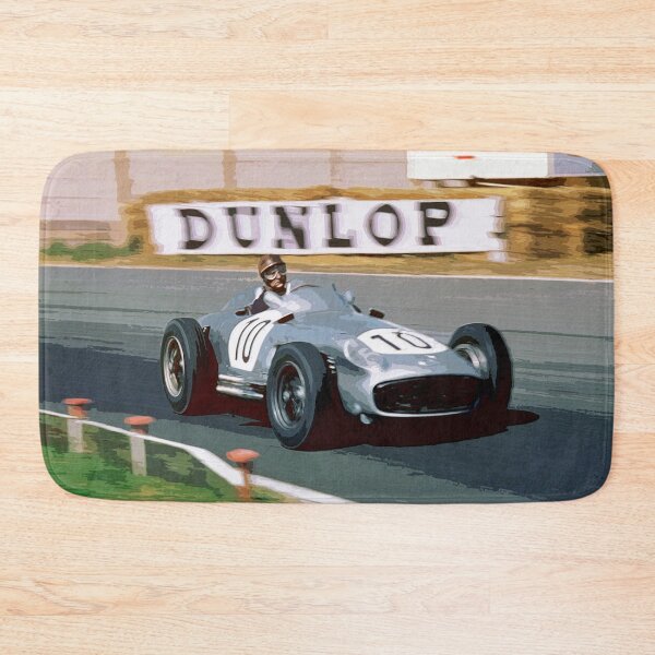 Item preview, Juan Manuel Fangio racing his 1955 W196 F1 car 2 watercolor designed and sold by Rodissimus1984.