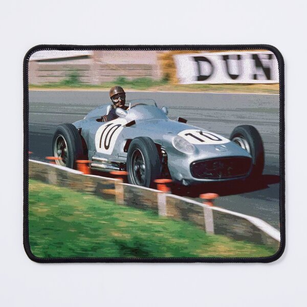 Item preview, Juan Manuel Fangio racing his 1955 W196 F1 car 2 abstract designed and sold by Rodissimus1984.