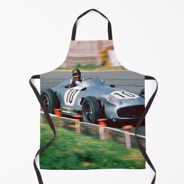 Item preview, Juan Manuel Fangio racing his 1955 W196 F1 car 2 abstract designed and sold by Rodissimus1984.