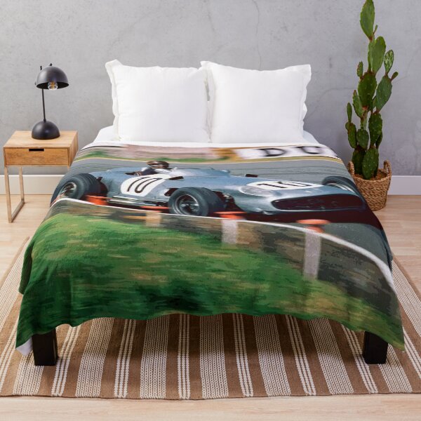Item preview, Juan Manuel Fangio racing his 1955 W196 F1 car 2 abstract designed and sold by Rodissimus1984.