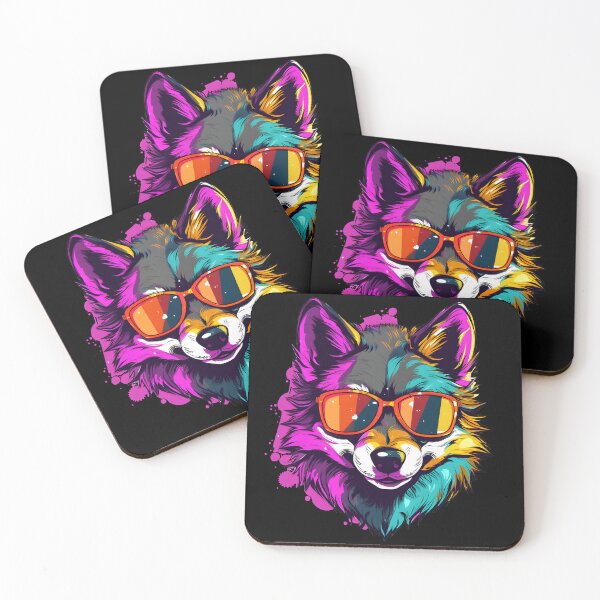Item preview, Colorful Cartoon Funny Cool Gangsta Wolf With Shades designed and sold by Leonardo Palumbo.