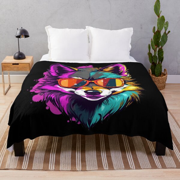 Item preview, Colorful Cartoon Funny Cool Gangsta Wolf With Shades designed and sold by Leonardo Palumbo.