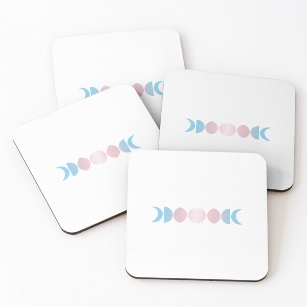 Item preview, Transgender Pride Flag Moon Phases designed and sold by TheEclecticKat.
