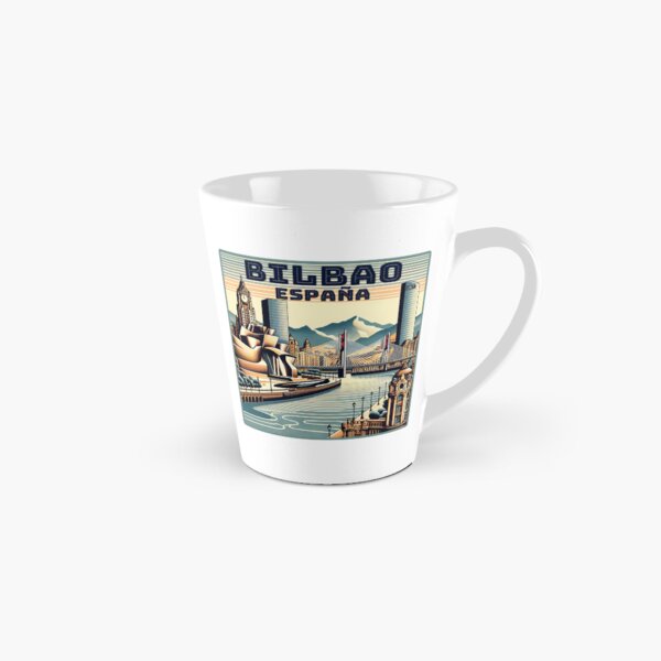 Vista previa del artículo con la obra «Vintage retro Bilbao España España Monumentos Skyline.», diseñado y vendido por Unitepeople.