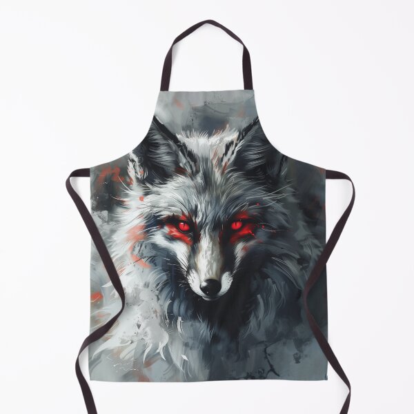 Artikelvorschau, Silberfuchs mit roten Augen entworfen und verkauft von TheDarkStone.