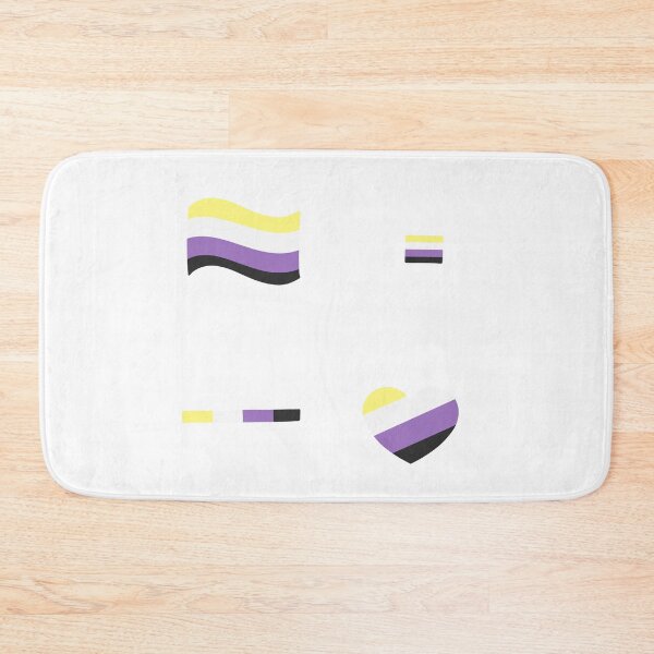 Item preview, Nonbinary Pride Flag Heart Subtle Pack Set designed and sold by TheEclecticKat.