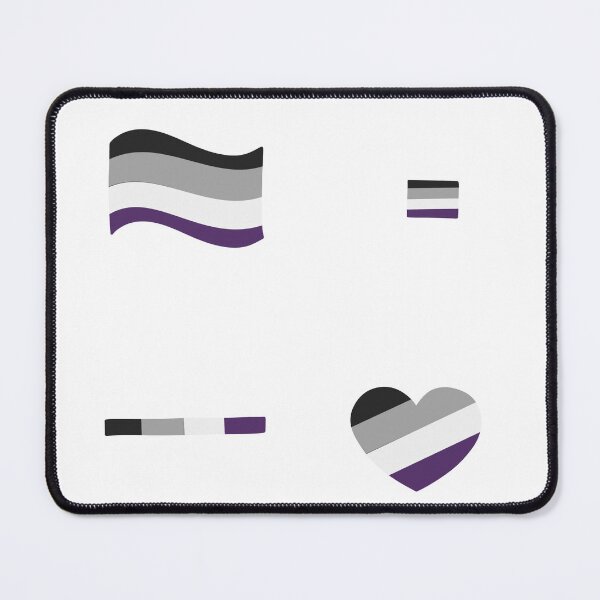 Item preview, Asexual Pride Flag Heart Subtle Pack Set designed and sold by TheEclecticKat.