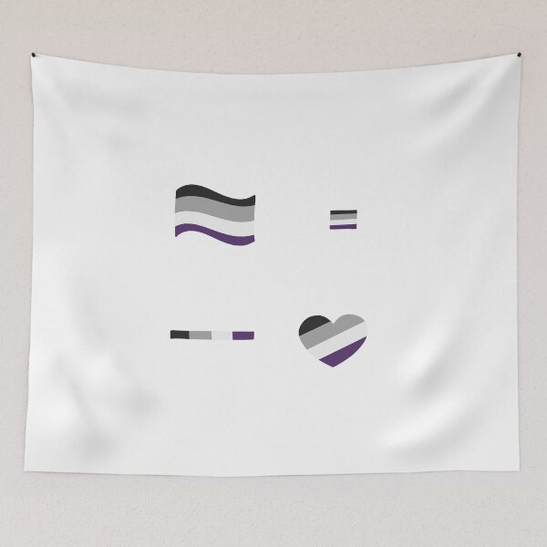 Item preview, Asexual Pride Flag Heart Subtle Pack Set designed and sold by TheEclecticKat.