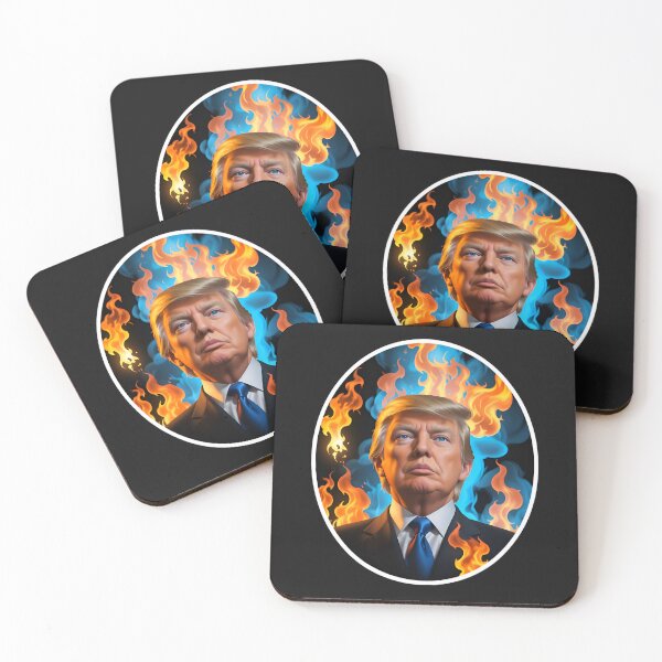 Item preview, Donald Trump With Fire designed and sold by TheArtOfPat.