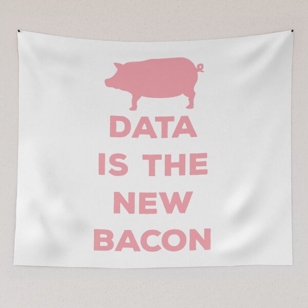 Item preview, Data Is The New Bacon designed and sold by teesaurus.