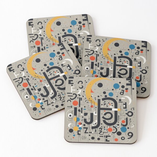 Item preview, Beautiful Abstract Art with geometric Signs, Letters and Symbols designed and sold by redask2me.