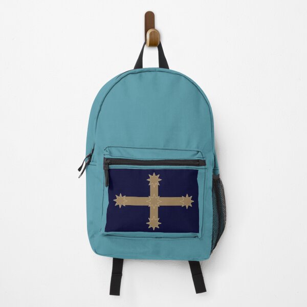 Item preview, Eureka Flag, Dark Navy Blue, Camel, Cream Edge designed and sold by AASparksDesigns.