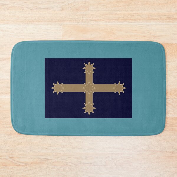 Item preview, Eureka Flag, Dark Navy Blue, Camel, Cream Edge designed and sold by AASparksDesigns.
