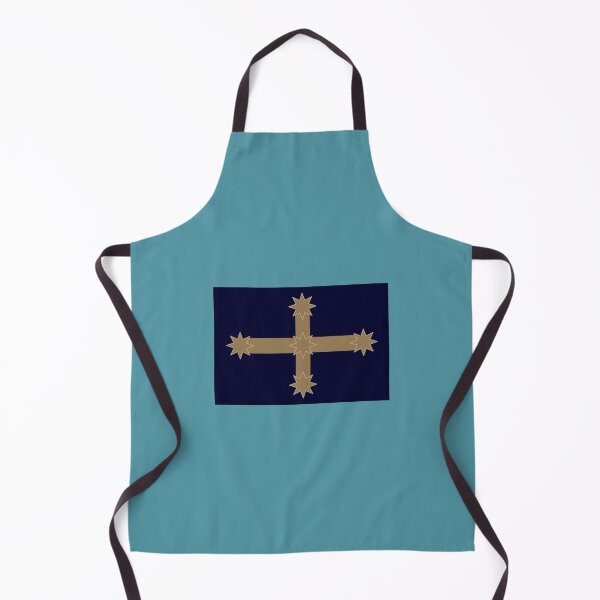 Item preview, Eureka Flag, Dark Navy Blue, Camel, Cream Edge designed and sold by AASparksDesigns.