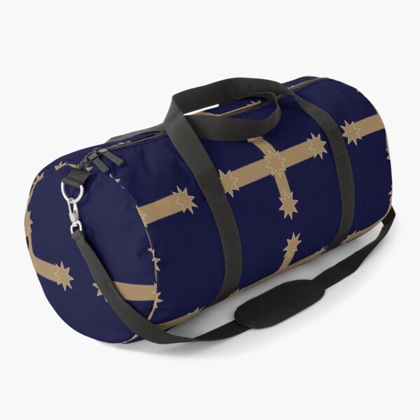 Item preview, Eureka Flag, Dark Navy Blue, Camel, Cream Edge designed and sold by AASparksDesigns.