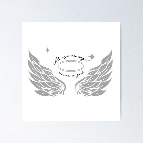 Item preview, Always An Angel, Never A God Song Lyric designed and sold by earthtokarly.