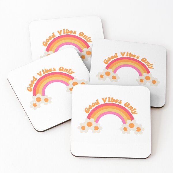 Item preview, Retro Good Vibes Only Flower Rainbow designed and sold by earthtokarly.