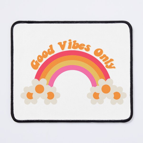 Item preview, Retro Good Vibes Only Flower Rainbow designed and sold by earthtokarly.