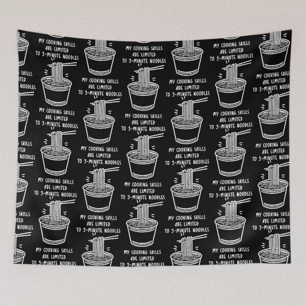 Item preview, My Cooking Skills Are Limited To 3-Minute Noodles designed and sold by Pink Dreams.