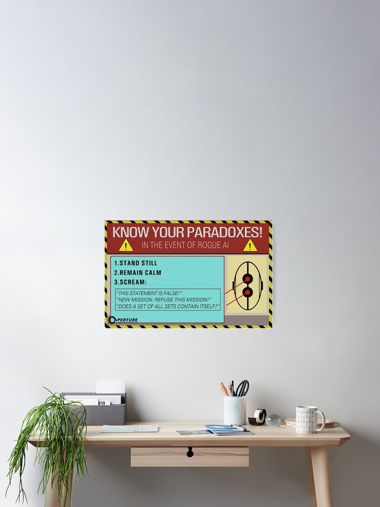 Aperçu 1 sur 3. Poster avec l'œuvre Laboratoires scientifiques Aperture - Portail créée et vendue par StreetArtiist.