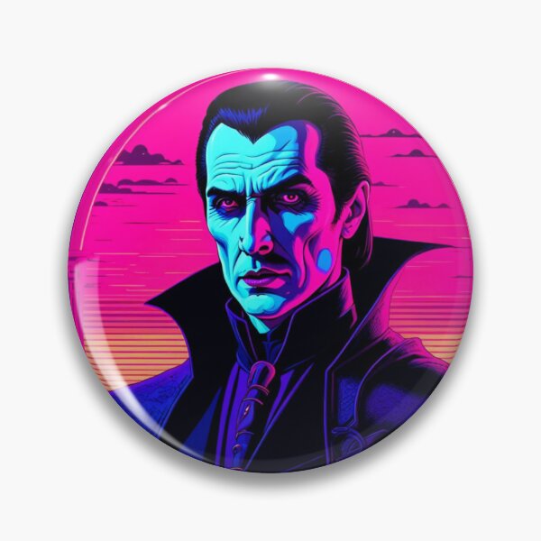 Aperçu de l'œuvre Dracula, Dracula rétro, Dracula Synthwave créée et vendue par RetroThreadedTs.