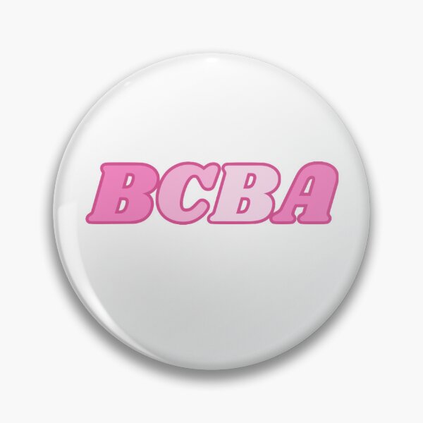 Aperçu de l'œuvre Lettres à bulles BCBA roses créée et vendue par Abigail Pincus.