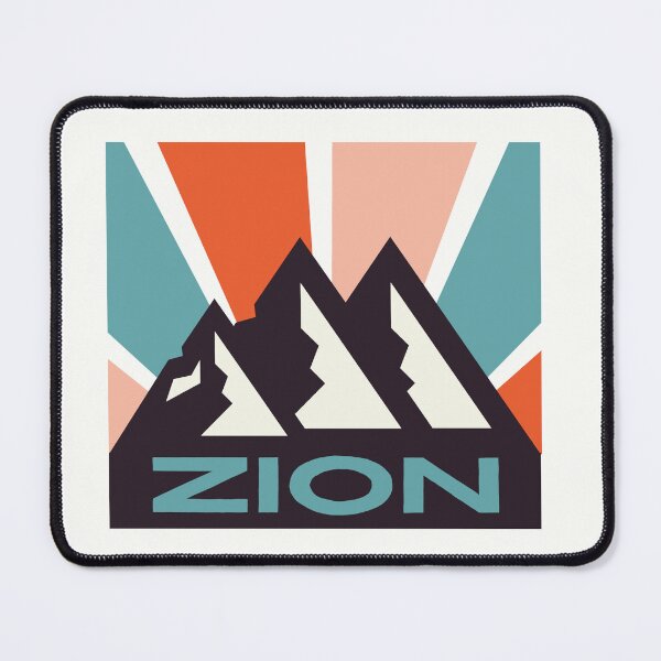 Item preview, Zion Utah National Park Retro Geometric Nature Doodle T-shirt designed and sold by ThinkNature!.