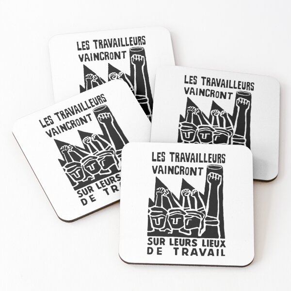 Item preview, Mai 68 Poster - THE WORKERS WILL WIN IN THEIR WORKPLACES designed and sold by NEVERBOW.