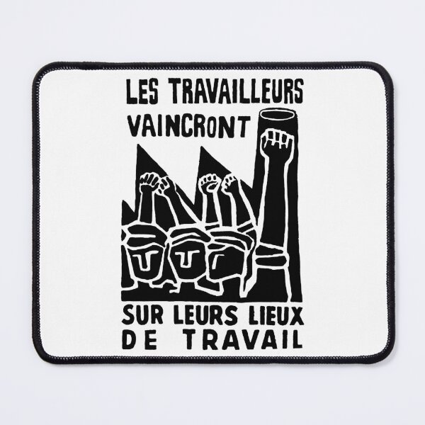 Item preview, Mai 68 Poster - THE WORKERS WILL WIN IN THEIR WORKPLACES designed and sold by NEVERBOW.