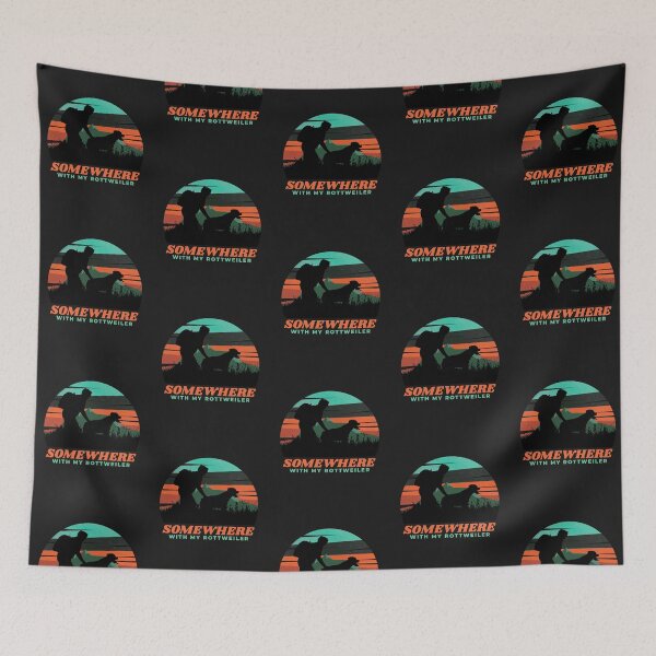 Item preview, Somewhere With My Rottweiler Mens Dog Dad Outdoor Gift  designed and sold by Guarddogdrive.
