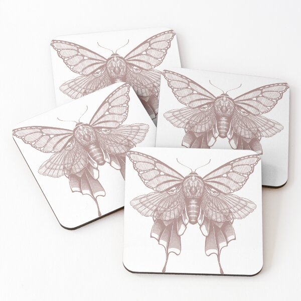 Item preview, Monarch Ptera Moth Sketch-Outline designed and sold by TeaAragonArt.