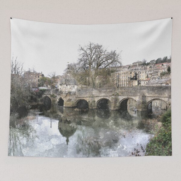 Item preview, The bridge in Bradford on Avon designed and sold by stevepaint.