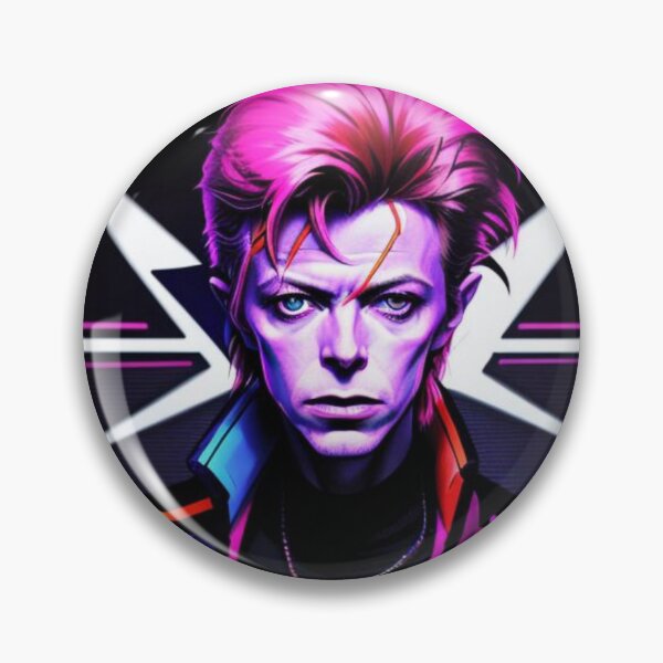 Aperçu de l'œuvre David Bowie, Bowie rétro, David Bowie rétro créée et vendue par RetroThreadedTs.