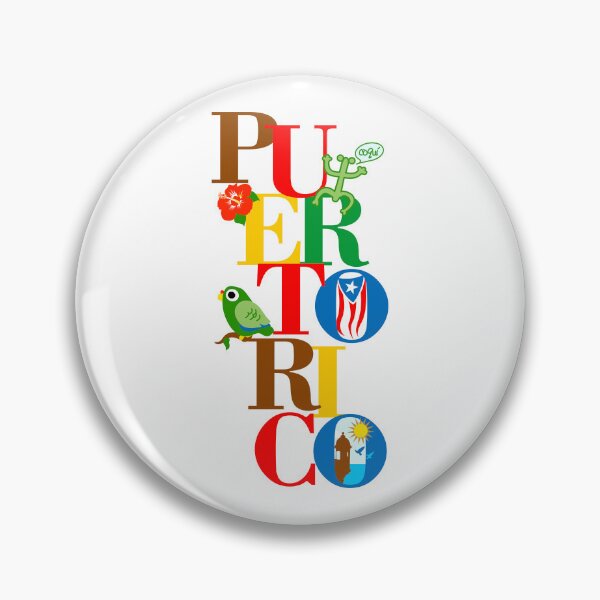 Artikelvorschau, Puerto Rico Flagge Coqui Papagei Hibiskus San Juan Text Kunst entworfen und verkauft von byDarling.