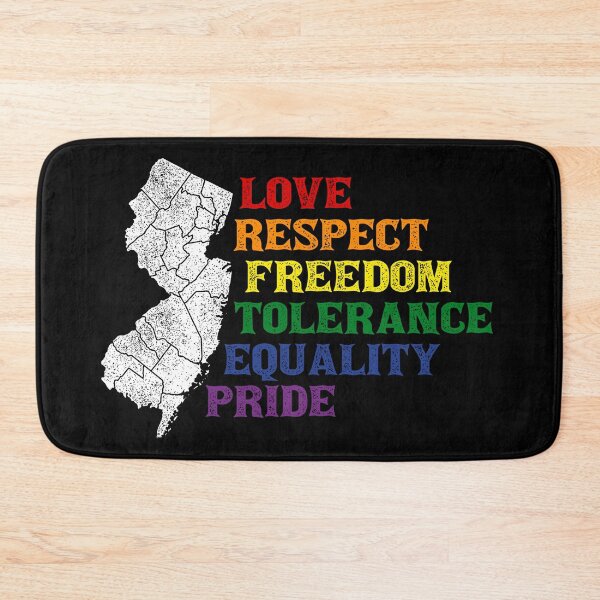 Item preview, Love, Respect, Freedom, Tolerance, Equality, Pride in NJ designed and sold by thaneydesign.