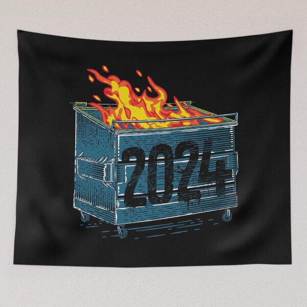 Item preview, Dumpster Fire 2024 designed and sold by therocketman.