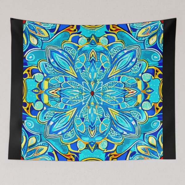Item preview, Aquatic Aura Mandala designed and sold by Highlandkings.