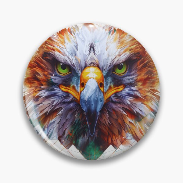 Item preview, Golden Eagle Head, Geometry Style  designed and sold by TheDarkStone.