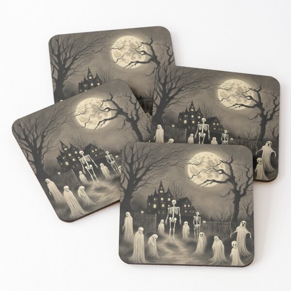 Item preview, Enchanted Haunted Mansion Spooky Halloween Night With Ghosts designed and sold by EnchantedVista.