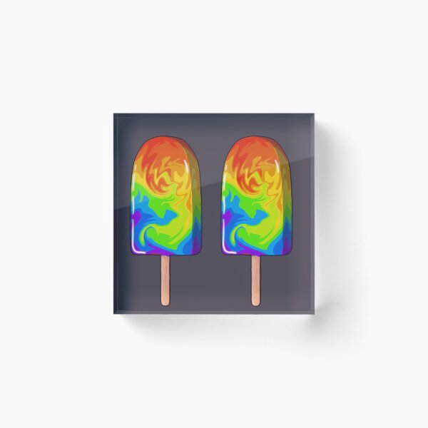 Item preview, The Hot and Cold PRIDEcicle Throuple designed and sold by LinesAreDrawn.