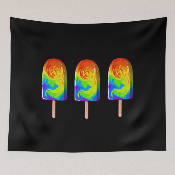 Item preview, The Hot and Cold PRIDEcicle Throuple designed and sold by LinesAreDrawn.