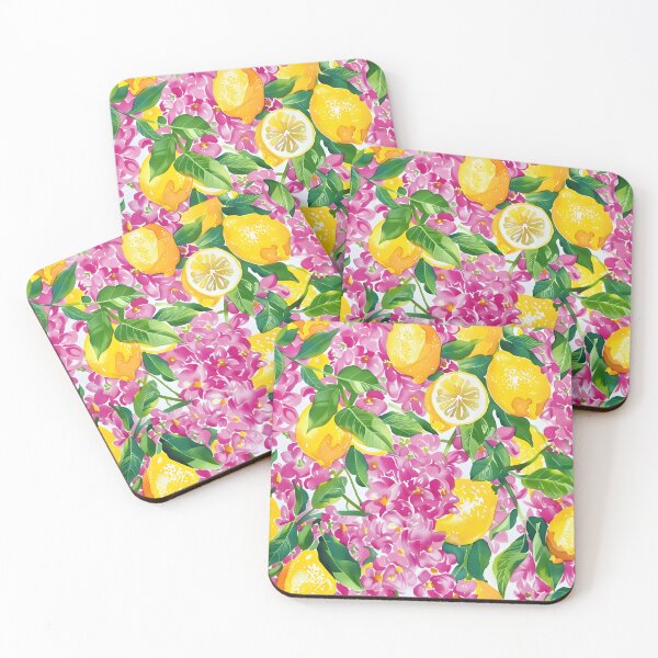 Item preview, Lemons and Bougainvillea designed and sold by SophieClimaArt.